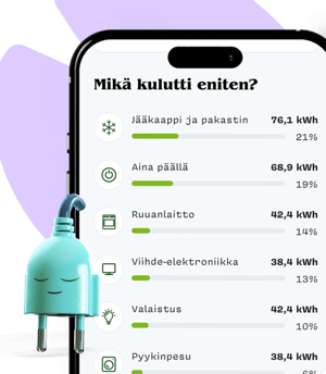 Näkymä OmaLumme-sovelluksen kotiprofiilista.