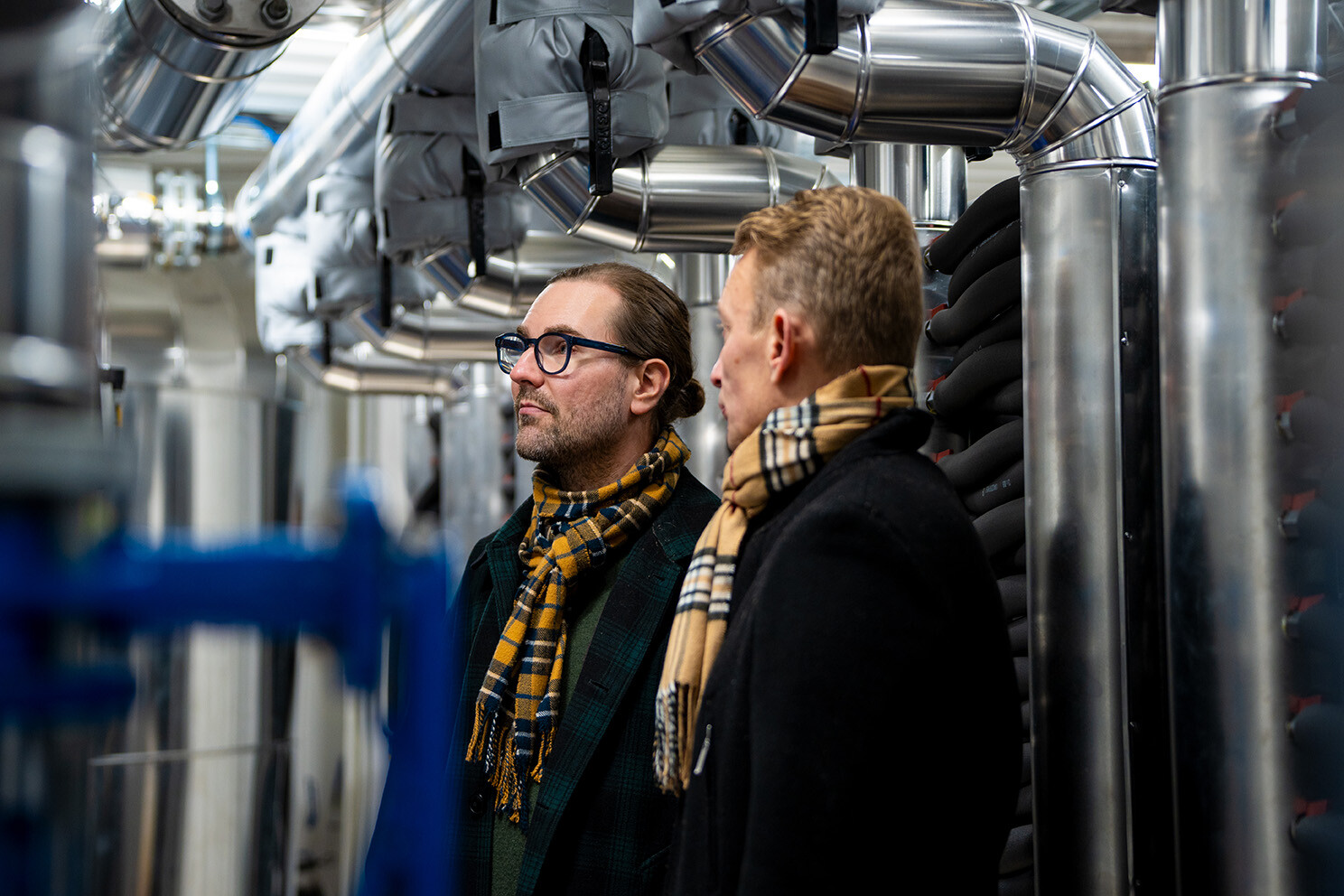 E-Heatin Lauri Pispa ja Lumme Energian Jani Pääkkönen keskustelevat