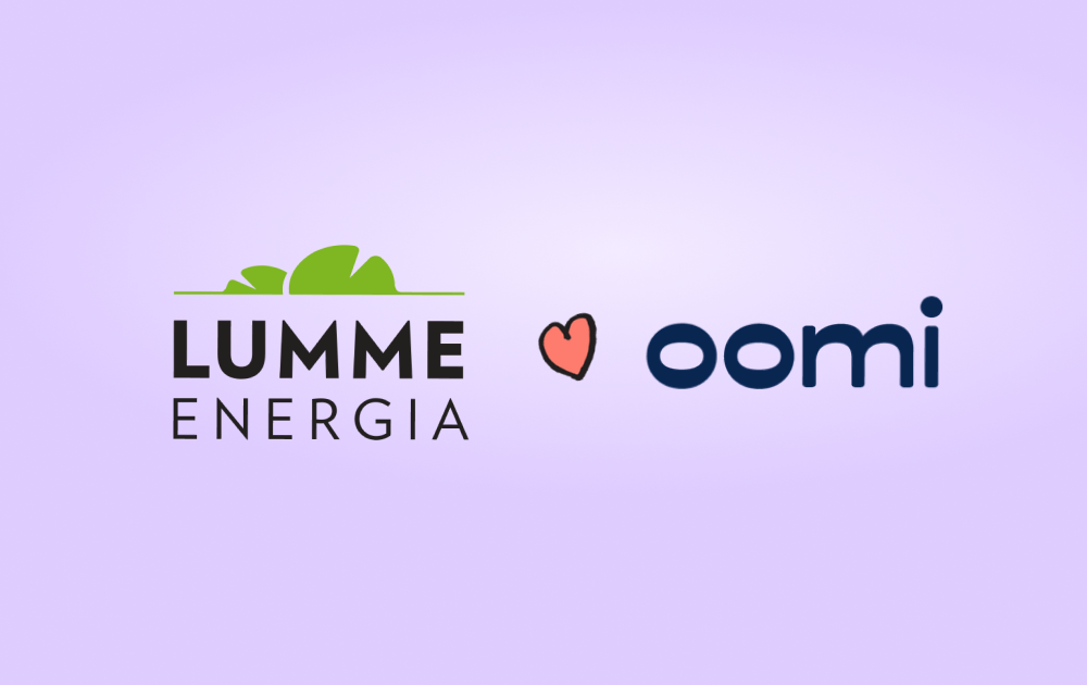 Lumme Energian logo sydän Oomin logo.