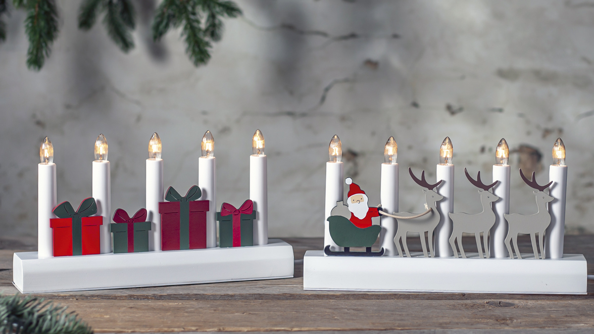 jouluiset LED-kyntteliköt