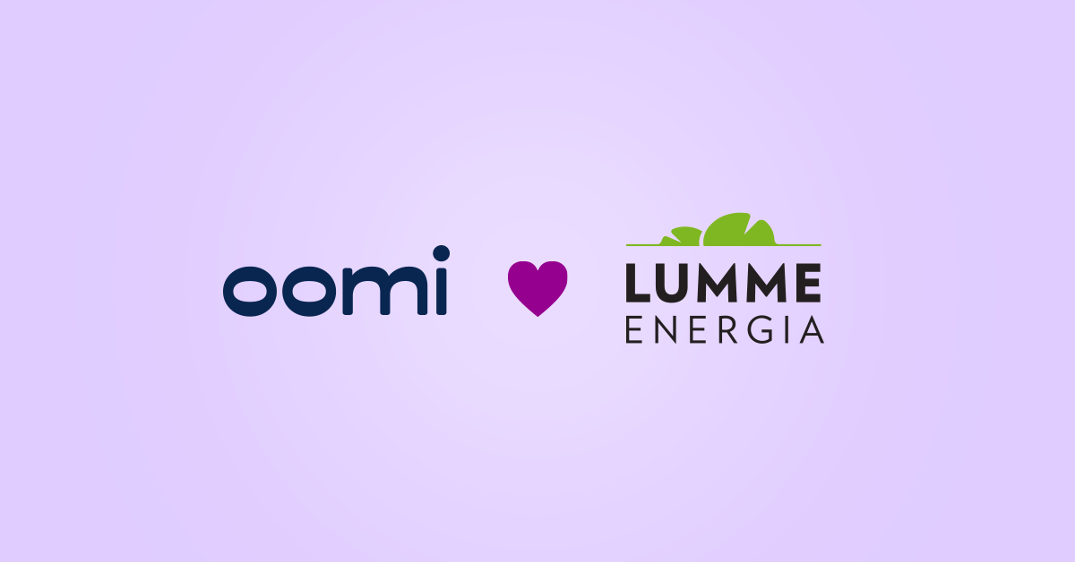 Lumme Energia yhdistyy Oomiin -yhteislogo.